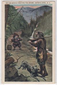 Rip Van Winkle meeting the Gnome, Catskill Mts