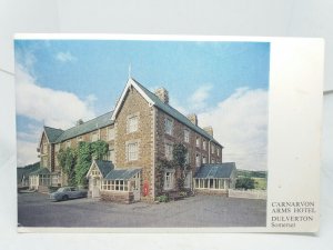 Carnarvon Arms Hotel Dulverton Somerset Vintage Postcard