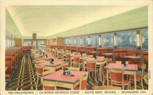 Indiana South Bend The Philadelphia Interior Teich 1949 Postcard 22-1722