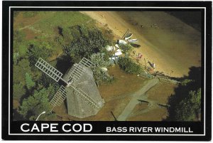 US Massachusetts. Cape Cod.  Bass River Windmill. Mint Card.