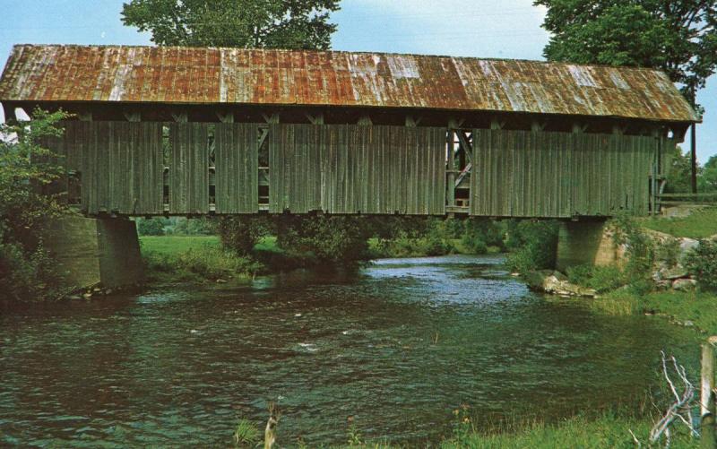 VT - Coventry. Covered Bridge over Black River 