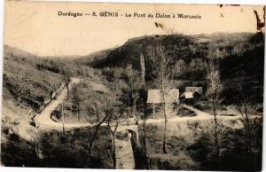CPA GÉNIS - Le Pont du Dalon a Moruscle (233763)