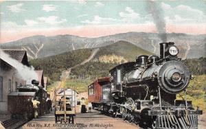 E14/ Mt Washington New Hampshire Postcard c1910 Railroad Depot Steam Loco 19 