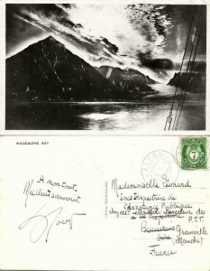 norway norge, SPITSBERGEN SVALBARD, Magdalena Bay (1929) RPPC Postcard