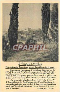 Modern Postcard The Acropolis of Athens View frieze cypiescle wood collive th...