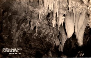 Iowa Dubuque Crystal Lake Cave Real Photo