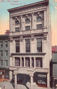 J84/ Syracuse New York Postcard c1910 Elks Lodge Building 159