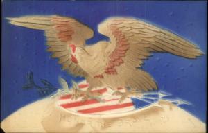 Civil War Honor the Brave 1861-1865 - Eagle Airbrushed Embossed Postcard