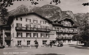 Hotel Drei Mohren Garmisch Germany Real Photo Old Postcard