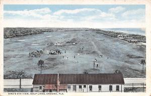 Ormond Florida~Birdseye of the Golf Links Beyond Country Club 1920s Postcard