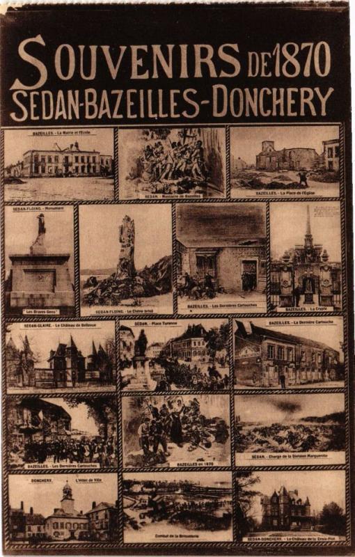 CPA Souvenirs de 1870 SEDAN BAZEILLES DONCHERY (241324)