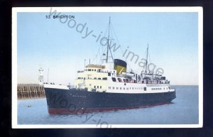 f2229 - British Channel Ferry - Brighton - built 1948 - postcard