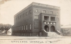 H47/ Estherville Iowa RPPC Postcard 1919 Elks B.P.O.E. Home Fraternity