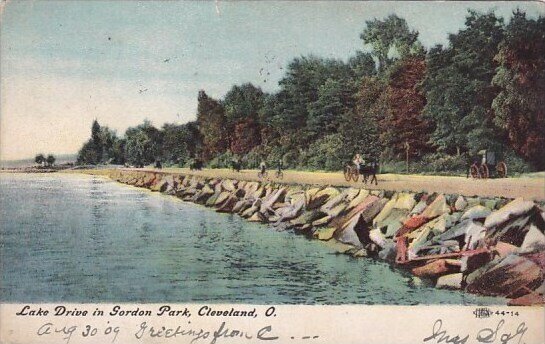 Lake Drive In Gordon Park Cleveland Ohio 1909