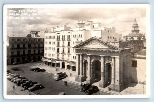 Guadalajara Mexico Postcard Auditorium and Lutecia Building c1950's RPPC Photo
