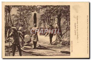 Old Postcard Legend of St. Martin & # 39Ete Saint Martin