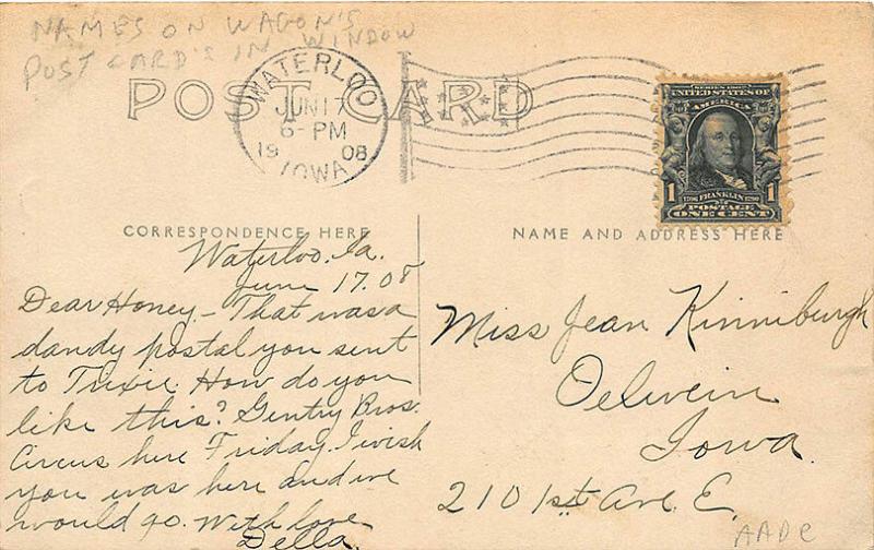 Waterloo IA Racket Store Toy Wagons RPPC Postcard in Window 1908