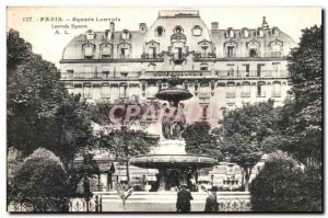 Old Postcard Square Louvois Paris