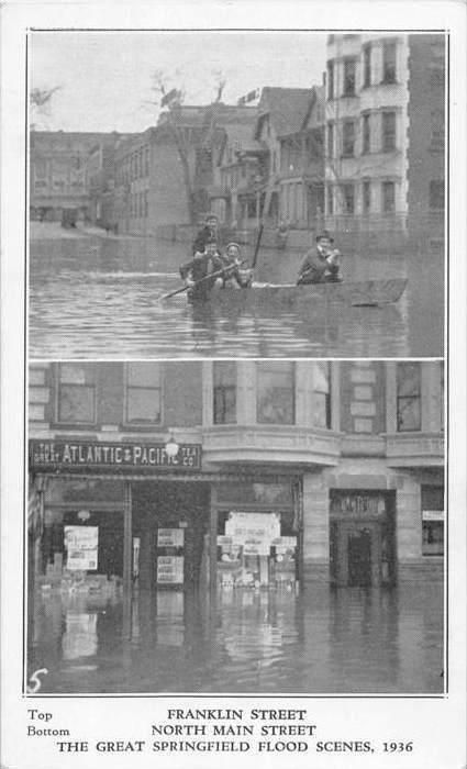 9926  The Great Springfield Flood Scenes   5 card set