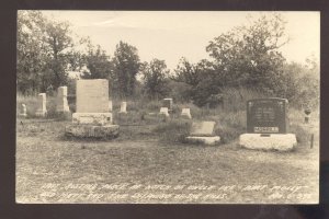 RPPC BRANSON MISSOURI SHEPHERD OF THE HILLS CEMETERY REAL PHOTO POSTCARD