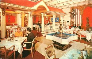 Vintage Postcard Kon-Tiki Ports Restaurant Interior, Sheraton Chicago IL Hotel