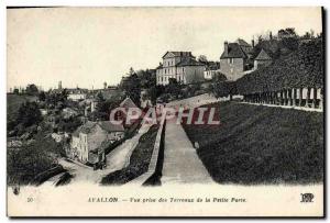 Old Postcard Avallon Des Terreaux Vue Prize De La Petite Porte