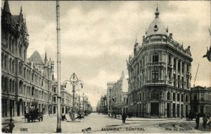 PC CPA BRAZIL, RIO DE JANEIRO, AVENIDA CENTRAL, VINTAGE POSTCARD (b11453)