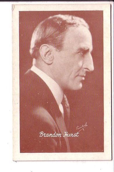 Brandon Hurst, Actor, Vintage Postcard