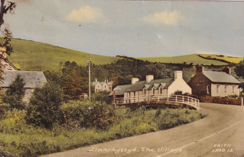 Llanrhystyd Village Welsh 1960s Postcard