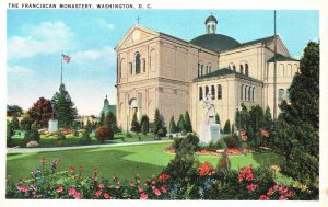 Vintage Postcard Francisco Monastery Memorial Church Parish Washington D.C.