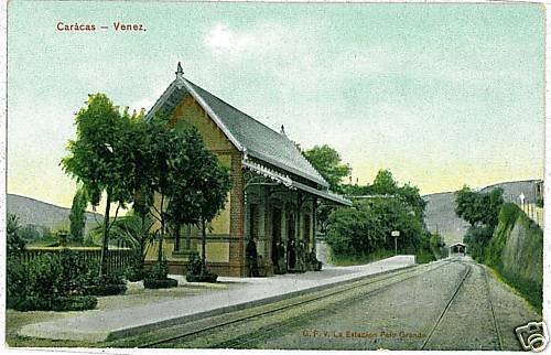 VEN004 VENEZUELA Postcard - Postcard: TRAIN Station TRAINS-