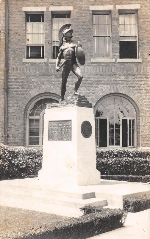 California Ca Postcard c30s LOS ANGELES Real Photo RPPC The TROJAN U.S.C Campus 