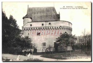 Old Postcard Nantes Chateau Le Square and the Iron Horse Tour