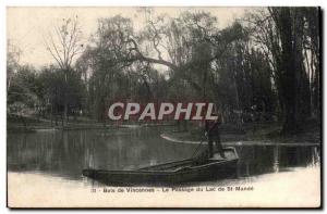 Paris - 12 - Bois de Vincennes - The Passage of Lake St Mande - boat - boat -...