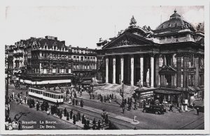 Belgium Brussels, Bruxelles La Bourse Vintage Postcard C136