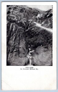 Pre-1907 UTE PASS COLORADO MIDLAND RAILWAY ANTIQUE POSTCARD