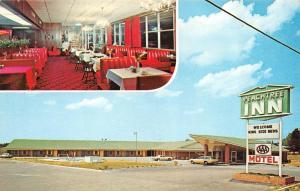 PERRY, GA Georgia  PEACH TREE INN & Coffee Shop View  ROADSIDE Chrome Postcard