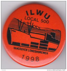 VANCOUVER , British Columbia Longshoremen Union pin ILWU Local 500 , 1998