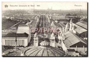 Expo Ghent -Ghent-Belgium-Belgium-1913- Post Card Old Panorama