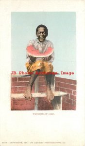 313557-Black Americana, Detroit Photographic No 5522, PMC, Watermelon Jake