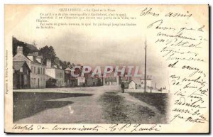 Old Postcard Quillebeuf Le Quai and Place