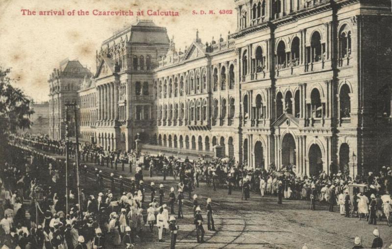 india, CALCUTTA, The Arrival Of the Russian Tsarevich Czarevitch (1905)