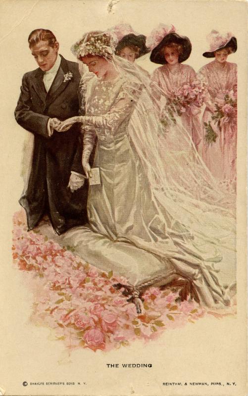 The Wedding - Artist: Harrison Fisher.    (Romance)