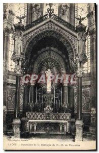 Postcard Old Lyon Shrine of the Basilica of Our Lady of Fourviere