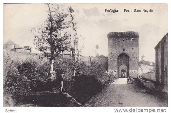 Porta Sant'Angelo, Perugia (Umbria), Italy, 1900-1910s