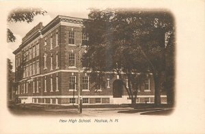 c1905 Nashua New Hampshire New High School occupation Postcard 25-12098