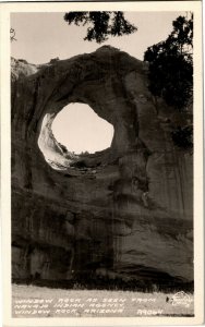 RPPC Window Rock from Navajo Indian Agency AZ Vintage Postcard G33