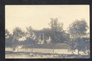 RPPC MOURE NORTH DAKOTA ND RESIDENCE HOUSE HOME REAL PHOTO POSTCARD