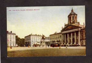 Belgium The Royal Palace Brussels Statue Postcard Carte Postale