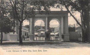 Entrance to White City, Savin Rock, Connecticut, Early Postcard, Unused